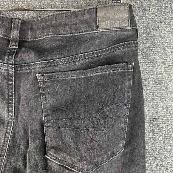 American Eagle Outfitters  Womens 30 The High Rise Jegging Black Cotton Stretch - Picture 9 of 9